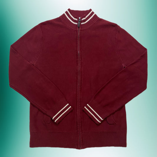 (S) Maroon Sweater Jacket