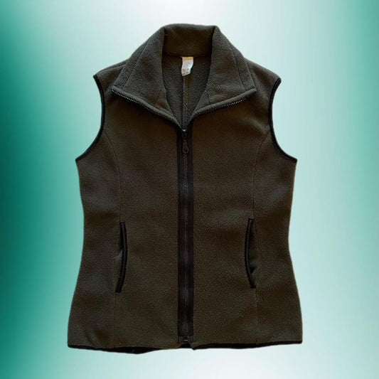 (S) Green Fleece Vest